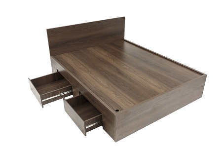 Giường Gỗ 2 Hộc PT02