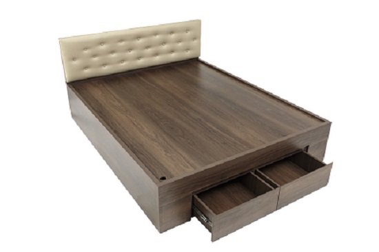 Giường Gỗ 2 Hộc Có Tab Đầu Giường PT03