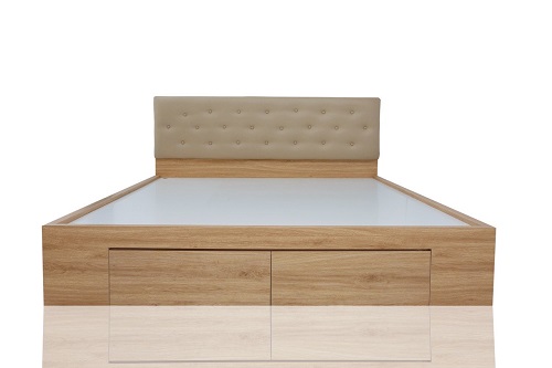 Giường Gỗ 2 Hộc Có Tab Đầu Giường PT03