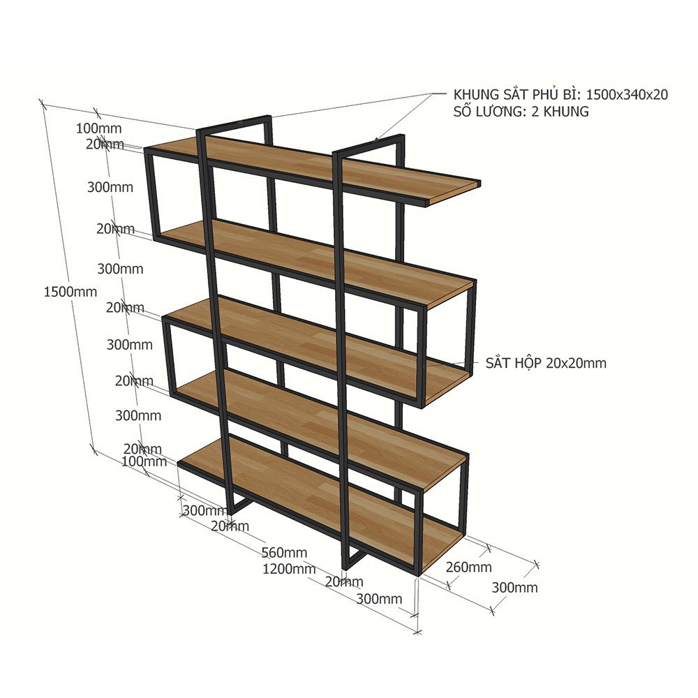 Kệ Trang Trí  ,Kệ Trưng Bày PT07
