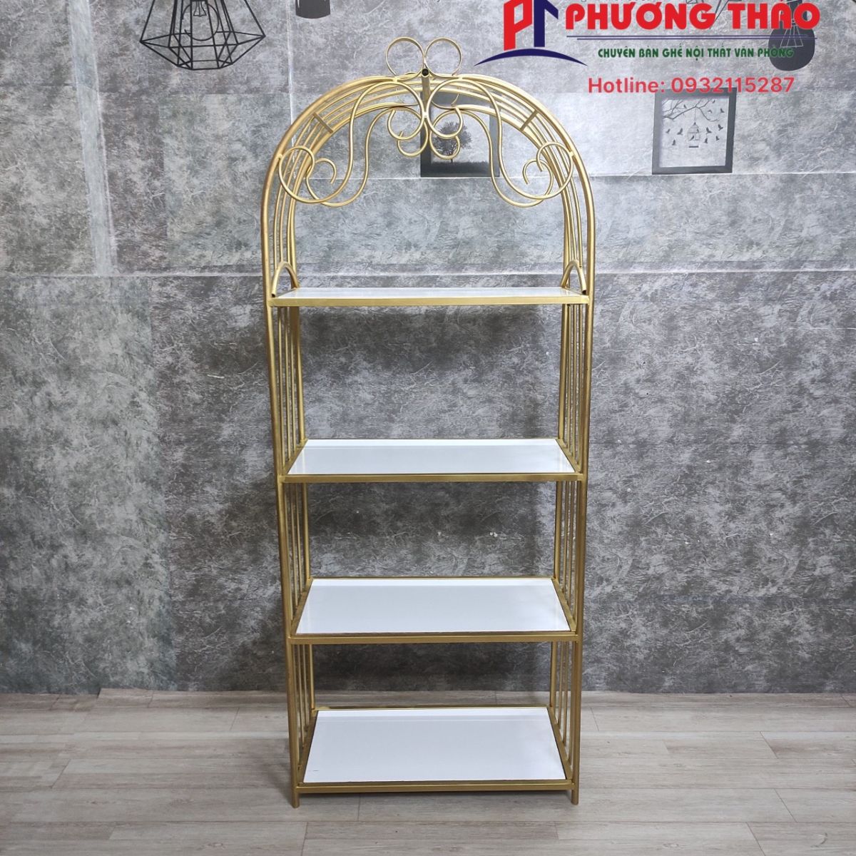 Kệ Sắt Trang Trí  Hoa Văn PT08