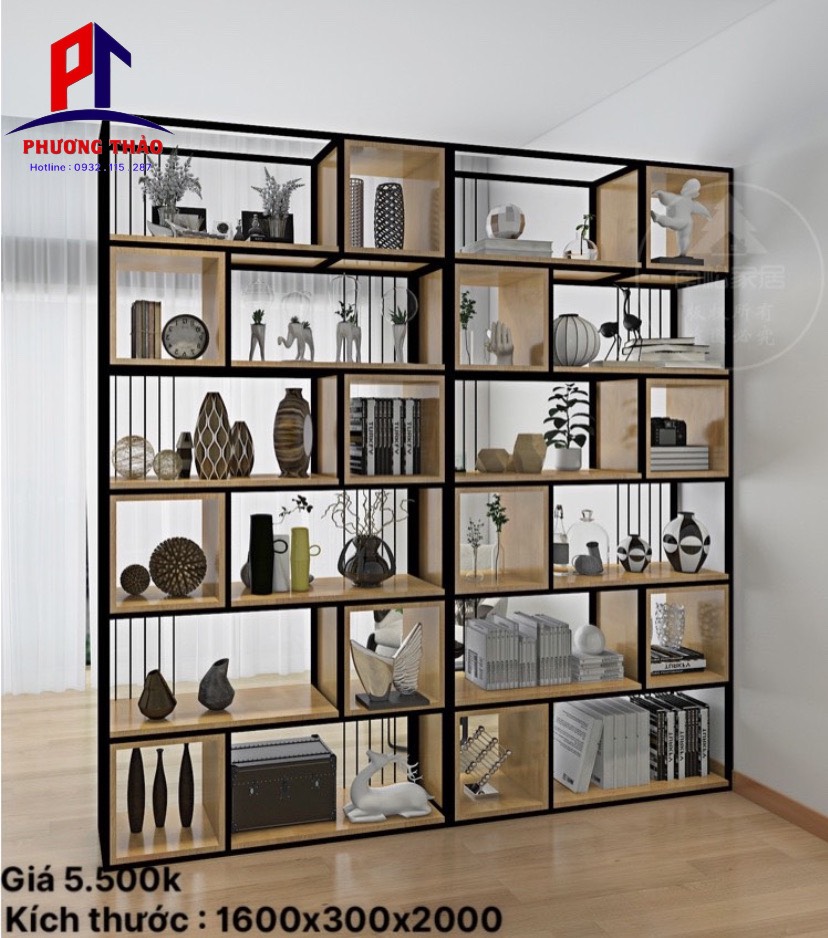 Kệ Trưng Bày ,Kệ Trang Trí Khung Sắt PT02