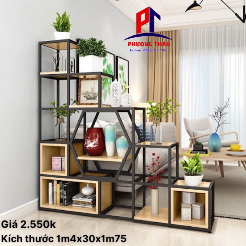 Kệ Trang Trí , Kệ Trưng Bày Khung Sắt PT05