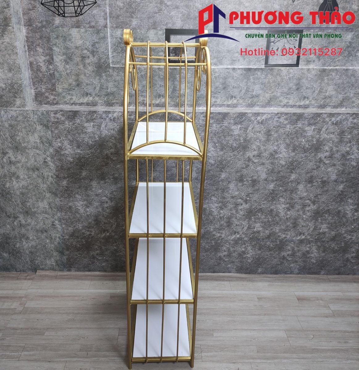 Kệ Sắt Trang Trí  Hoa Văn PT08