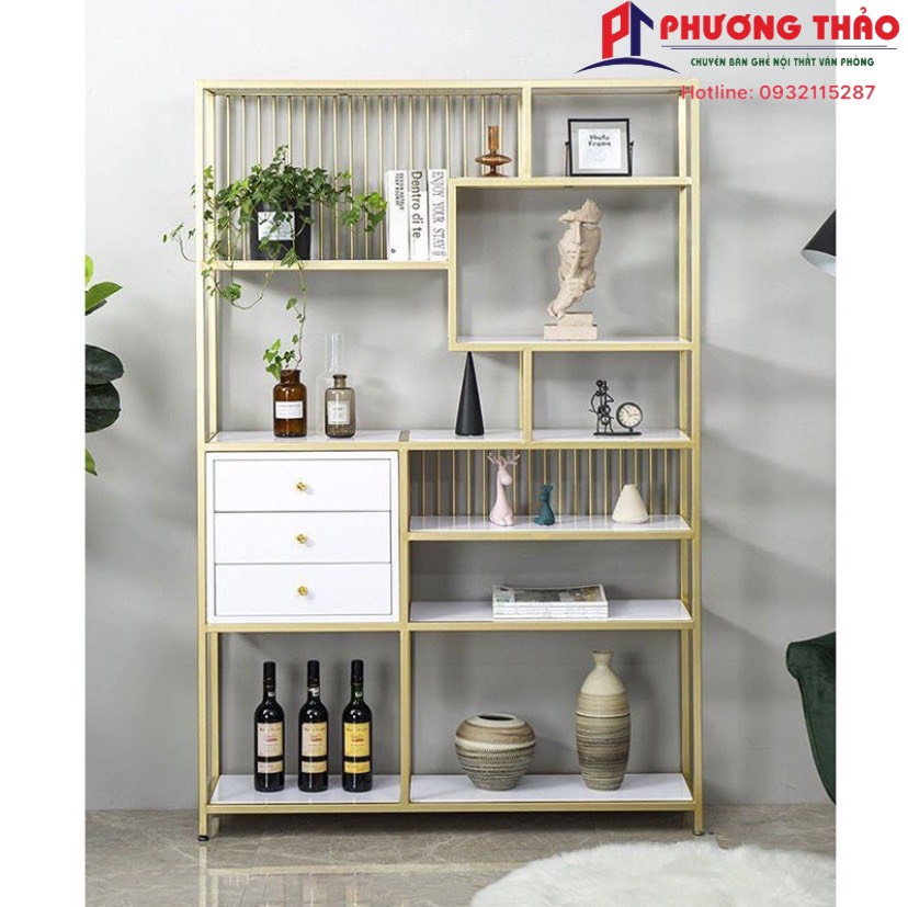 Kệ Trưng Bày .Kệ Trang Trí Khung Sắt PT01