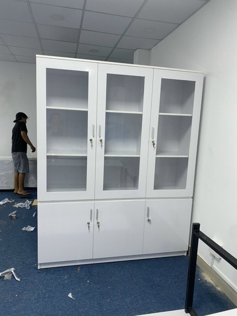 Tủ tài liệu 2 cánh trắng PT04