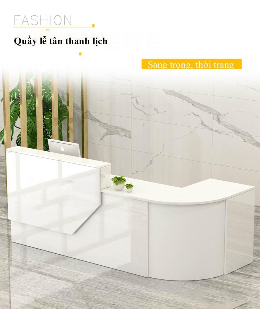 Quầy lễ tân đẹp hiện đại cao cấp PT1101
