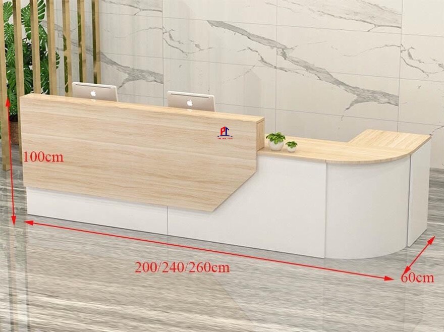 Quầy lễ tân đẹp hiện đại cao cấp PT1101