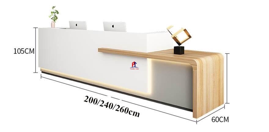Quầy lễ tân khách sạn đẹp mê đắm PT1102