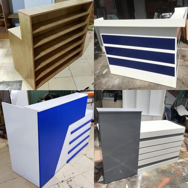 QUẦY LẼ TÂN GỖ MDF  THIẾT KẾ NHỎ GỌN
