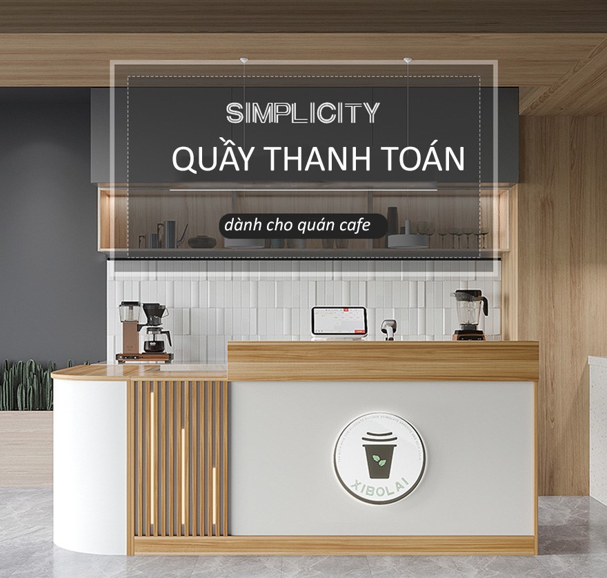 Quầy thanh toán cho cửa hàng quán cafe pt1012