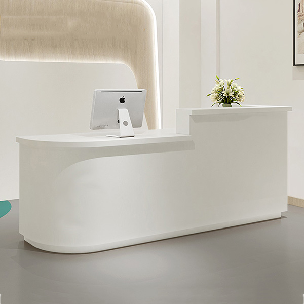 Quầy lễ tân cong hình chữ L PT998