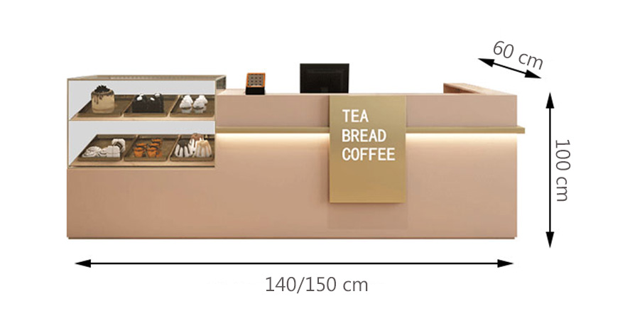 Bàn lễ tân thiết kế tiện lợi cho của hàng PT1018