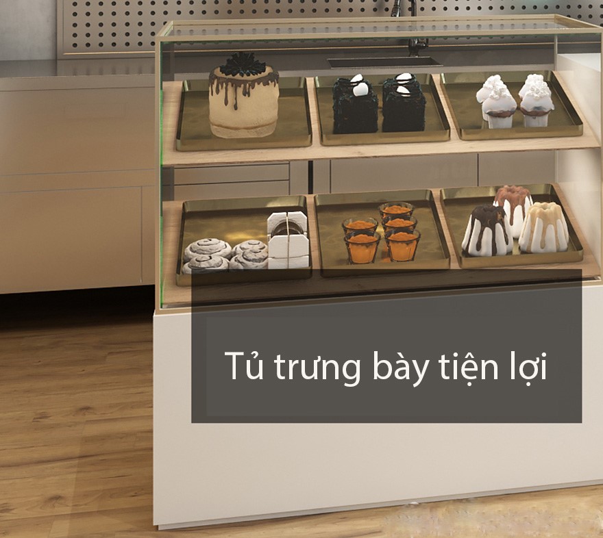 Bàn lễ tân thiết kế tiện lợi cho của hàng PT1018
