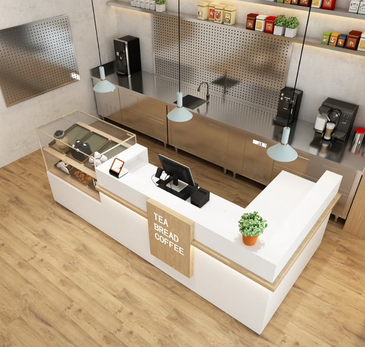 Bàn lễ tân thiết kế tiện lợi cho của hàng PT1018