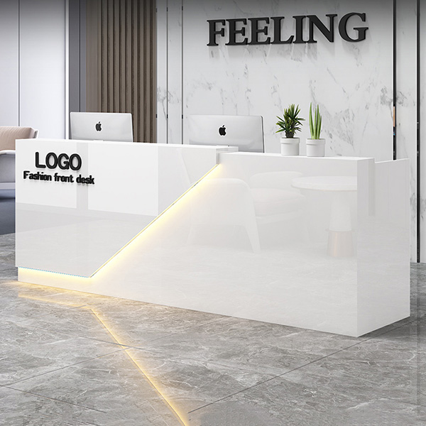 Bàn lễ tân sang trọng bằng gỗ công nghiệp PT999