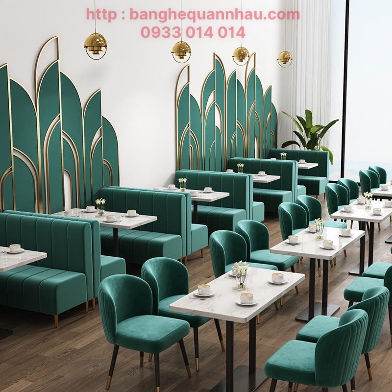 SOFA BĂNG CAFE DỰA TƯỜNG CAO CẤP