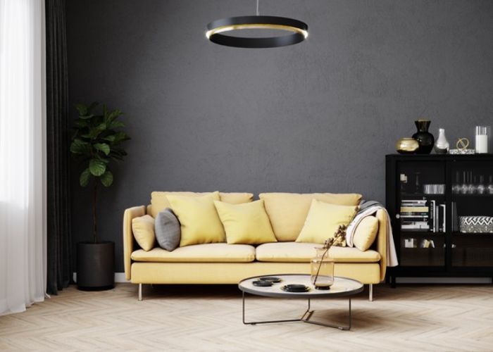 Mẫu Sofa đôi phong cách Nhật chân sắt