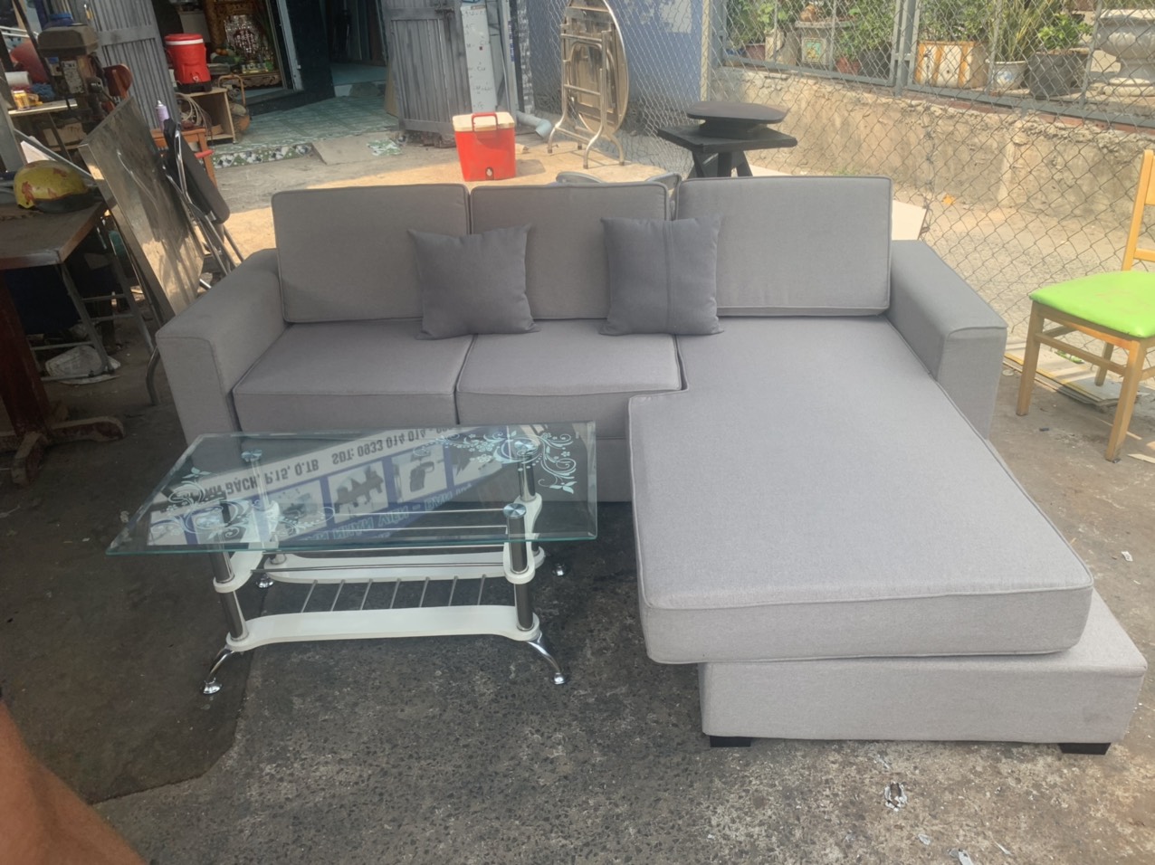 sofa góc L thanh lý còn mới 90%