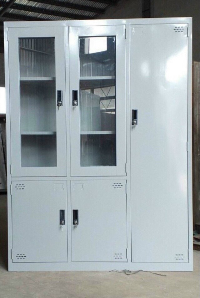 TỦ SẮT TÀI LIỆU 5 CÁNH KÍNH MỞ