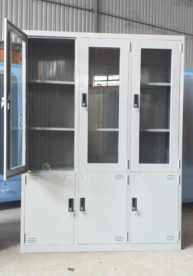 TỦ SẮT TÀI LIỆU 5 CÁNH KÍNH MỞ
