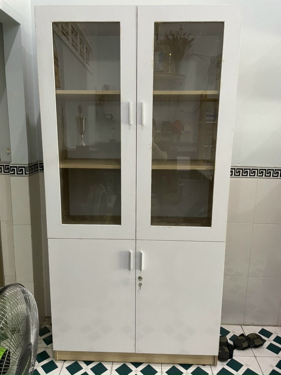 Tủ tài liệu 2 cánh trắng PT04