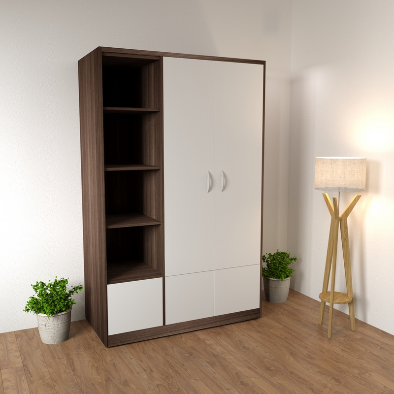 Tủ Quần Áo 2 Cánh Ngăn Chứa Đồ