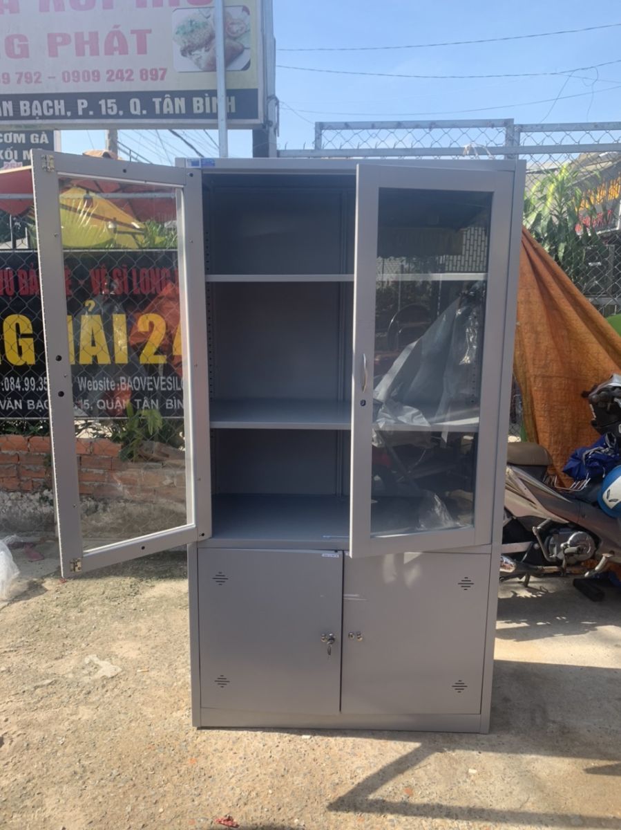 tủ hồ sơ , tủ tài liệu sắt thanh lý ,hàng Hòa Phát mới 95%