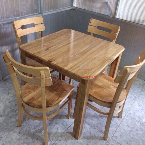 Bộ bàn vuông ghế cabin 2 nan