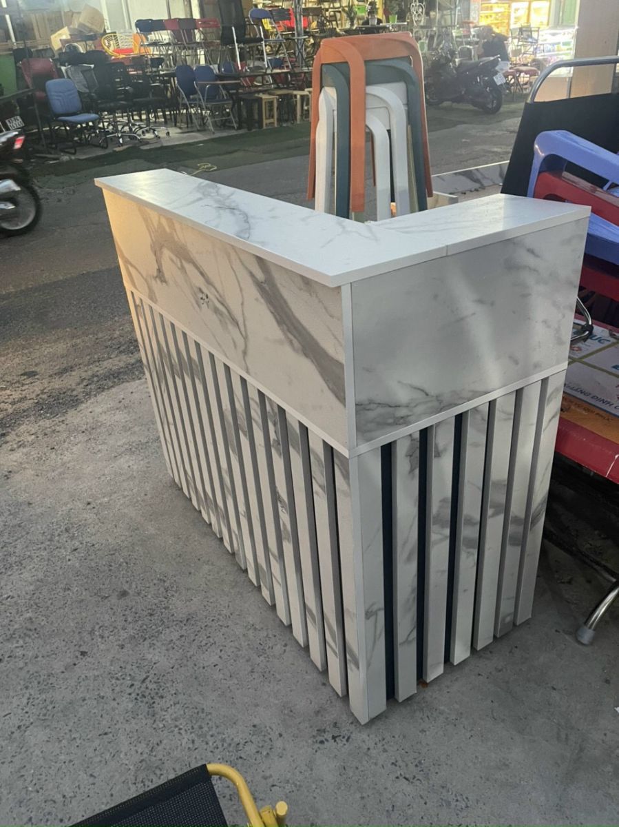 QUẦY LỄ TÂN GIẢ ĐÁ KÍCH THƯỚC NHỎ PT997