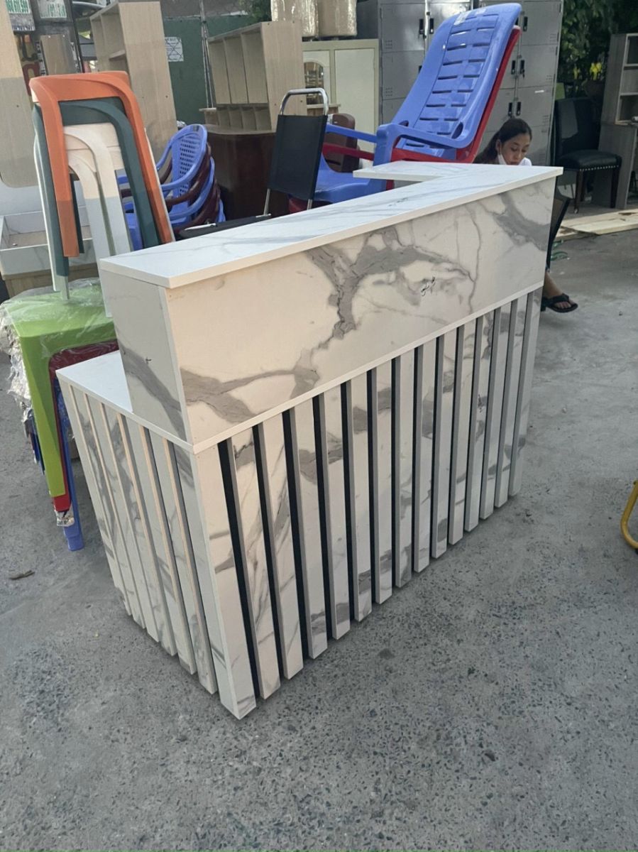 QUẦY LỄ TÂN GIẢ ĐÁ KÍCH THƯỚC NHỎ PT997