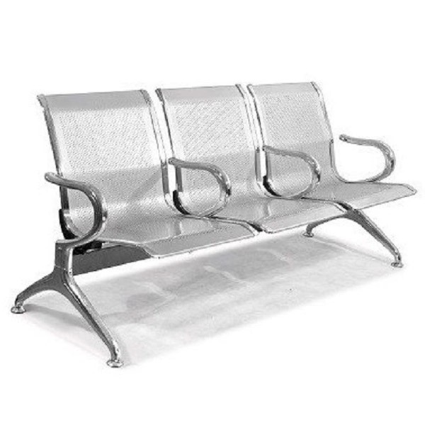 GHẾ BĂNG CHỜ INOX 3 CHỖ PT974