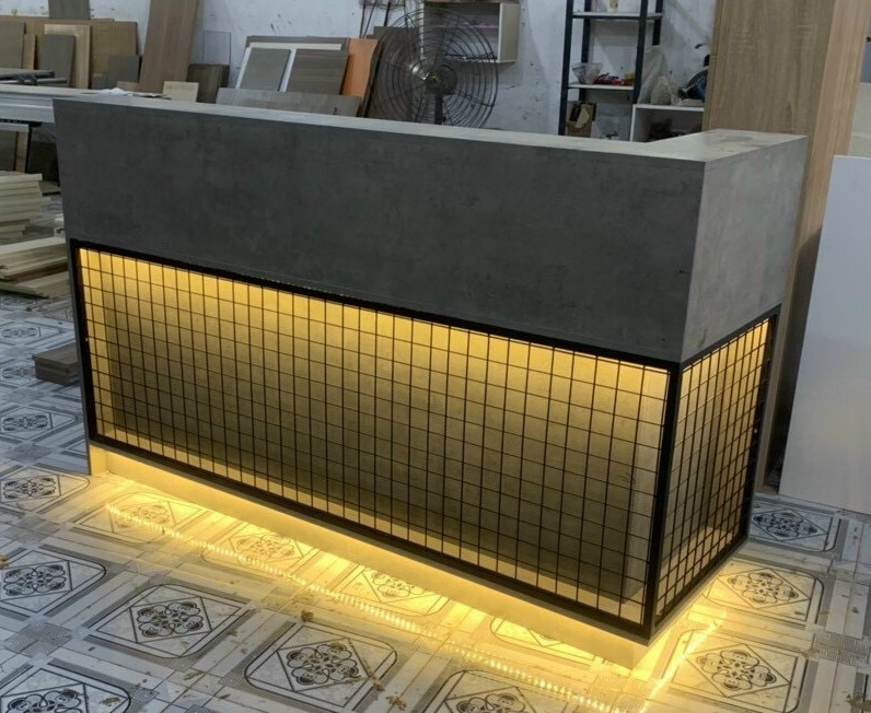 QUẦY LỄ TÂN ĐÈN LED PT1001