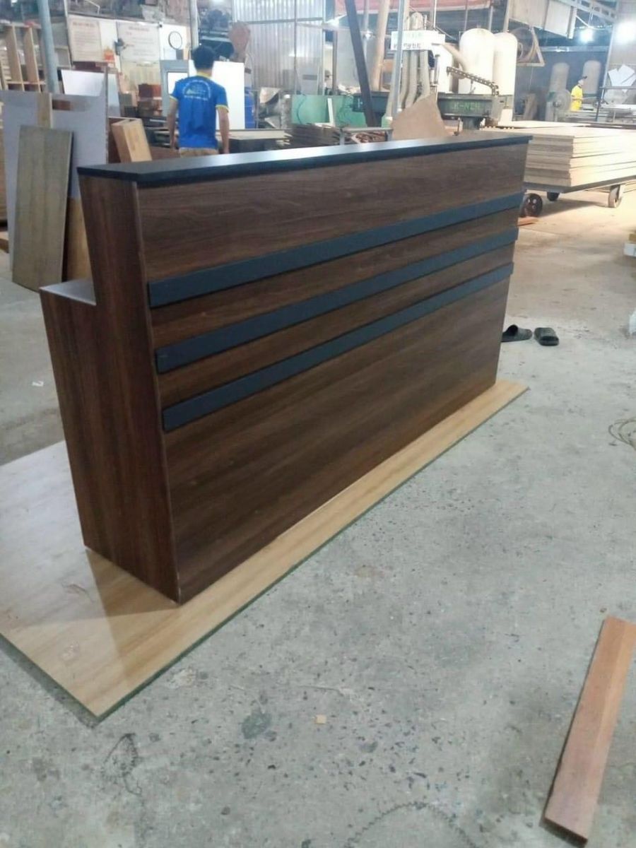 QUẦY LẼ TÂN GỖ MDF THIẾT KẾ NHỎ GỌN PT1083